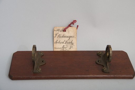 Thomas Redmayne's 1875 School Desk Patent Model fragment