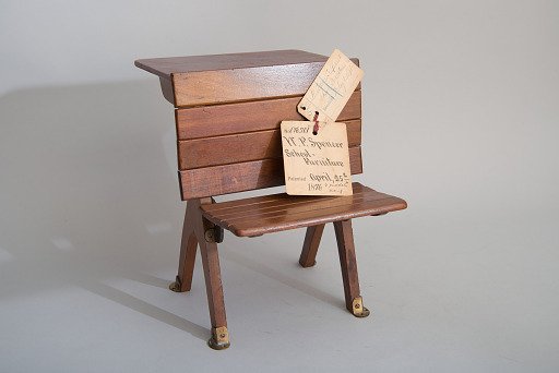 William F. Spencer's 1876 School Desk and Seat Patent Model