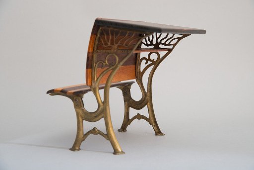 Aaron W. Hempleman's 1876 School Desk and Seat Patent Model