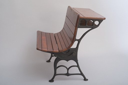 Henry Merz's 1878 School Desk and Seat Patent Model