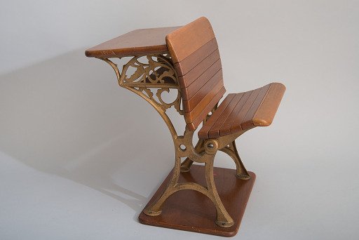 Orlando D. Case's 1879 School Desk and Seat Patent Model