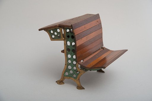 Charles F. Hill's 1879 School Desk and Seat Patent Model