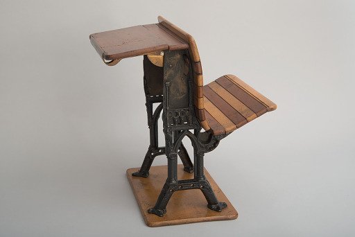 Frank G. Johnson's 1881 School Desk and Seat Patent Model