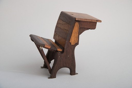 Frederick Everhart McKinley's 1882 School Desk and Seat Patent Model
