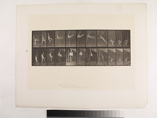"Animal Locomotion. Plate 164."; Male, Jumping; pole vaulting