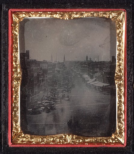 Daguerreotype of Baltimore Street Scene