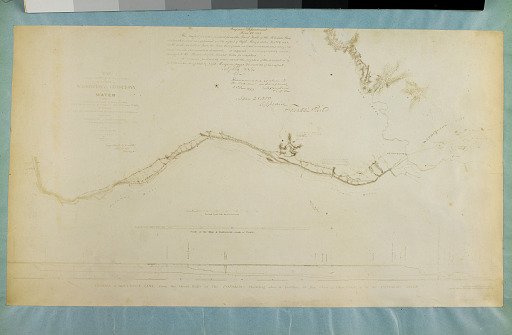 Map depicting Projected Works for supplying Washington and Georgetown with water