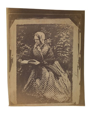 Portrait of a woman reading