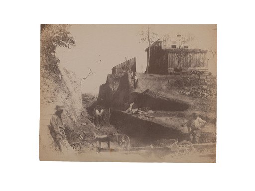 Construction site (possibly Washington Aqueduct)