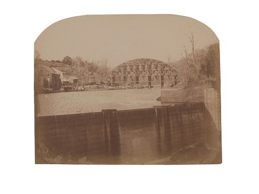 Dam and bridge, possibly Washington Aqueduct