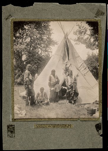 Sioux and Wigwam, Buffalo Bill's Wild West camp