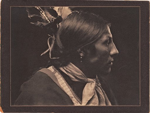 Amos Two Bulls, Sioux Indian, right profile