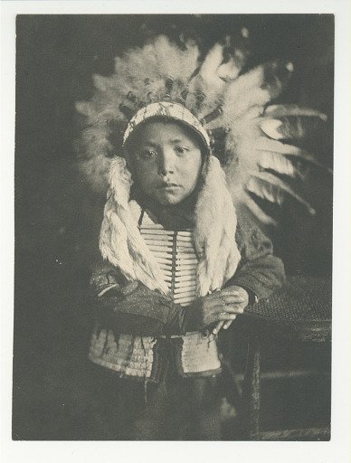 Willie Spotted Horse, Sioux Indian child