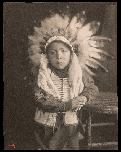 Willie Spotted Horse, Sioux Indian child