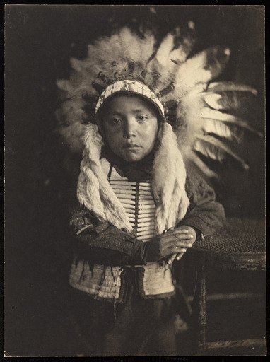 Willie Spotted Horse, Sioux Indian child