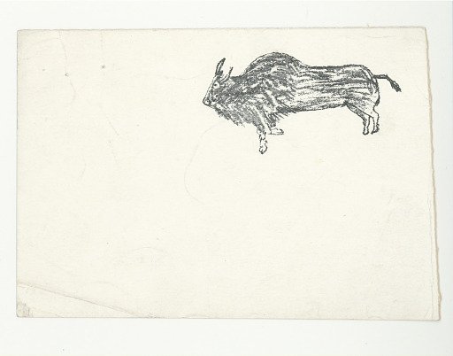 Drawing of a Buffalo