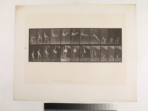 "Animal Locomotion. Plate 164."; Male, Jumping; pole vaulting