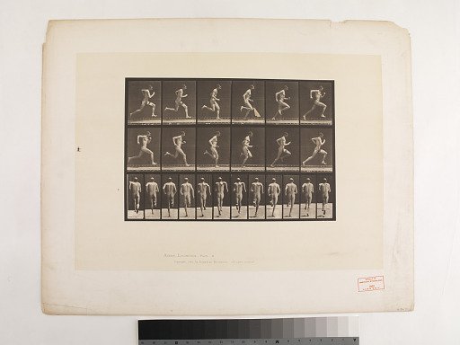 "Animal Locomotion. Plate 62."; Male, Running full speed