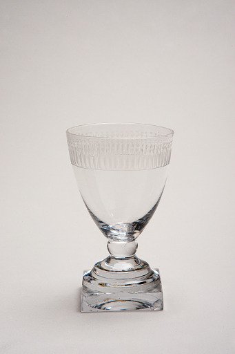 Wine glass from George and Martha Washington's formal dinner service