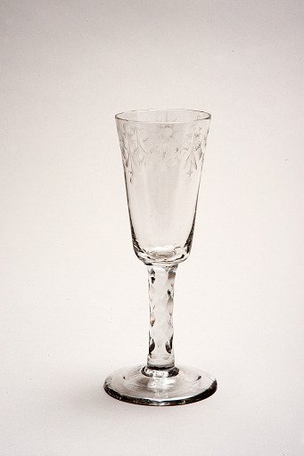 Wine glass from George and Martha Washington's formal dinner service