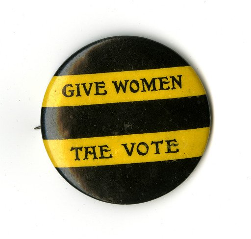 Button, "Give Women the Vote"