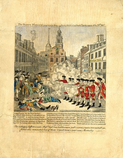 Print, "The Bloody Massacre", 1832