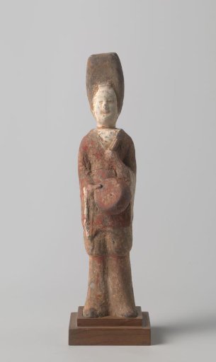 Funeral figure in the shape of a woman with a timbrel