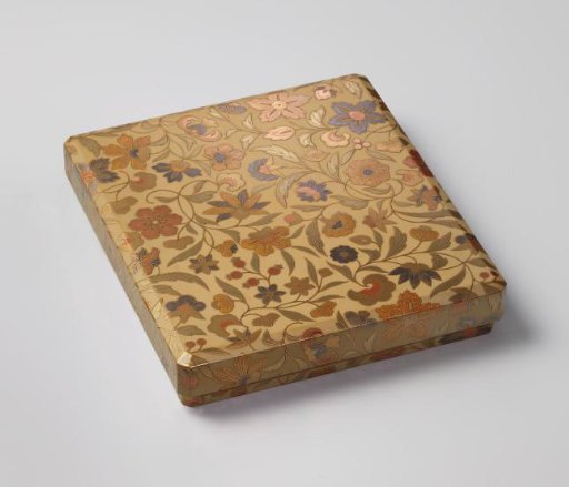 Writing box with satin pattern