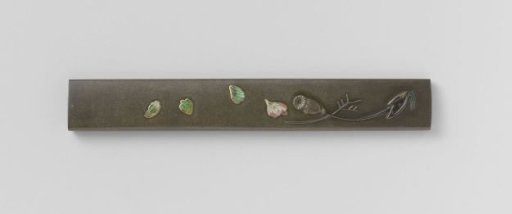 Sword knife hilt with plant motif