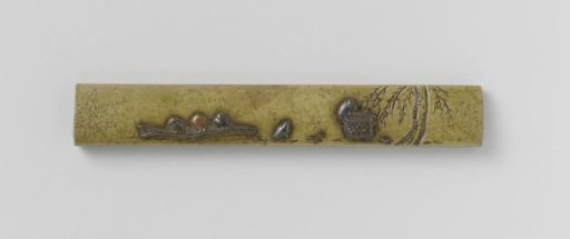 Sword knife hilt with plant motifs