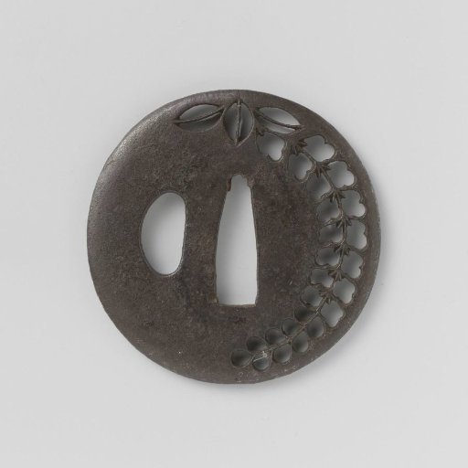 Hand guard with wisteria