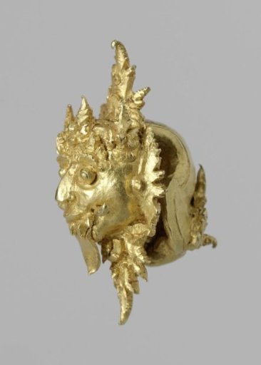 Earring with Demon Face