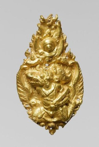 Gold plaque with Garuda