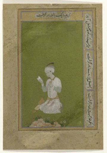 Seated nobleman with a letter in his hand