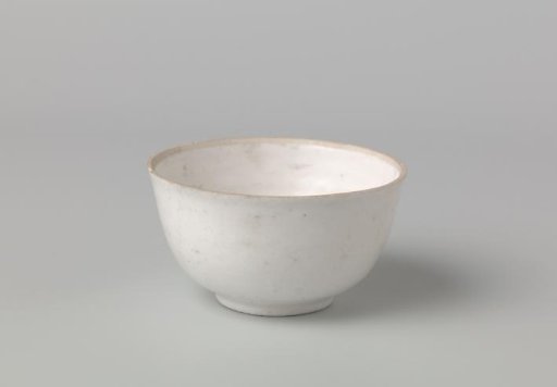 Bowl with a white glaze