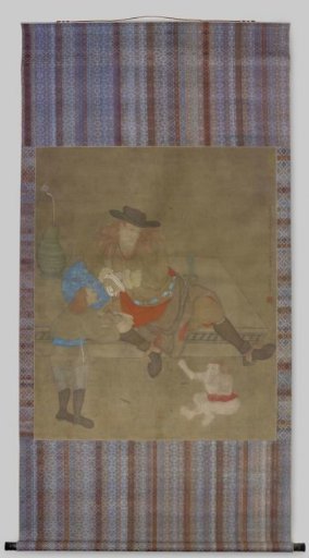 Painting of three Westerners