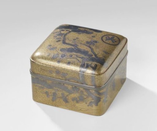 Incense Box Decorated with Pine Trees and Plum Trees