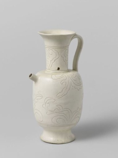 Ewer with Incised Foliate Scrolls