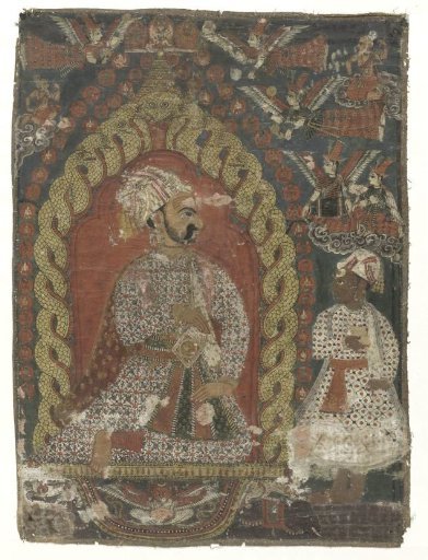 Painting depicting a ruler of the Malla dynasty