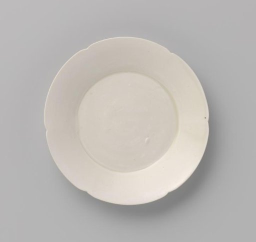 Dish with scalloped rim