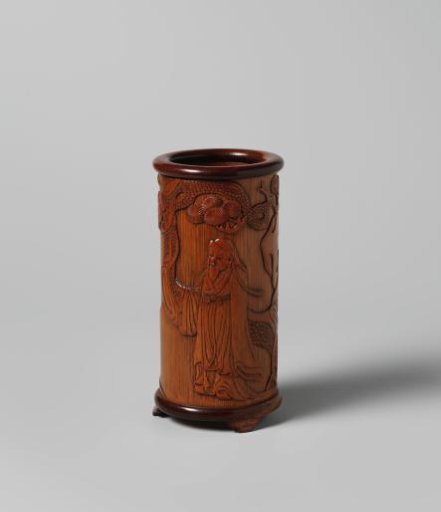 Brush holder decorated with the story of Tao Yuanming