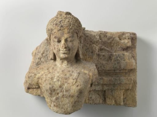 Fragment of a Buddha image