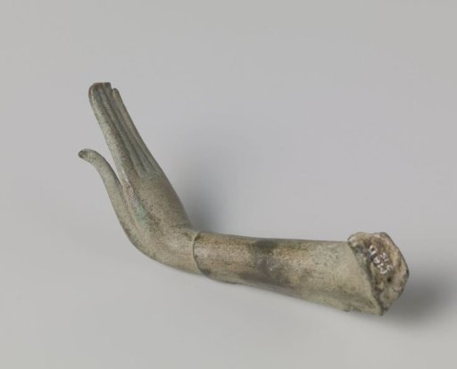 Hand and forearm of a Buddha image