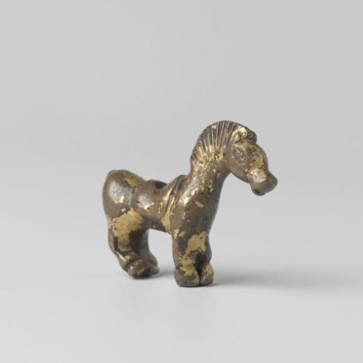 Horse in gilded bronze