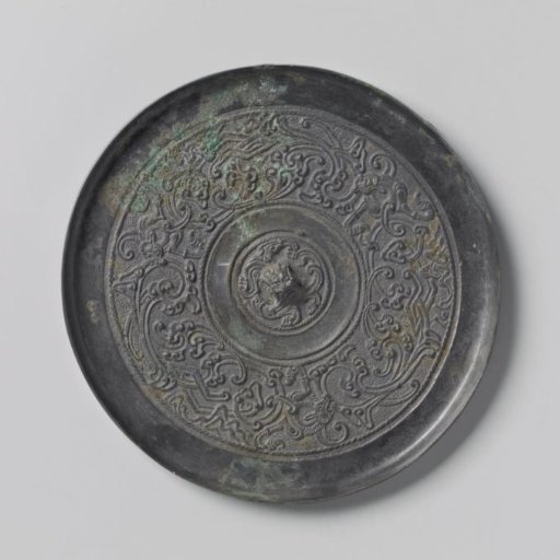 Mirror with a monster's head eye