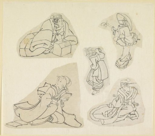 Five female figures