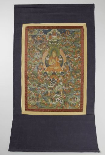 Thangka, central figure Tsong-kha-pa
