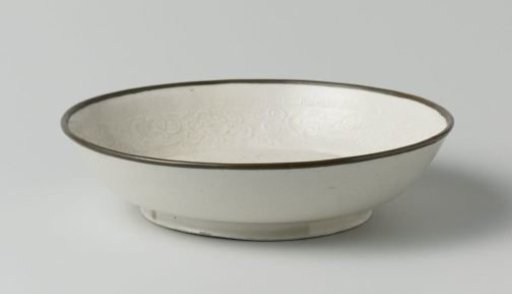 Saucer-dish with two dragons among clouds