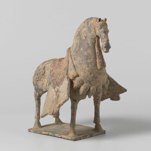 Saddled horse