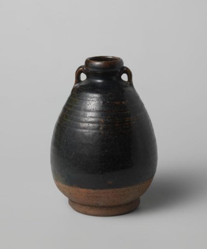 Ovoid jar with two handles